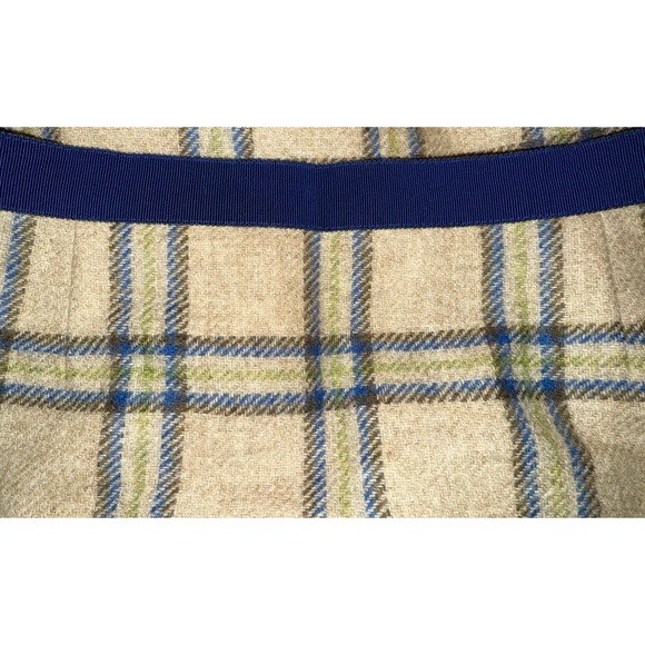 Boden British Tweed by Moon Wool Plaid Tartan lined skirt 4L Romania - Picture 3 of 4